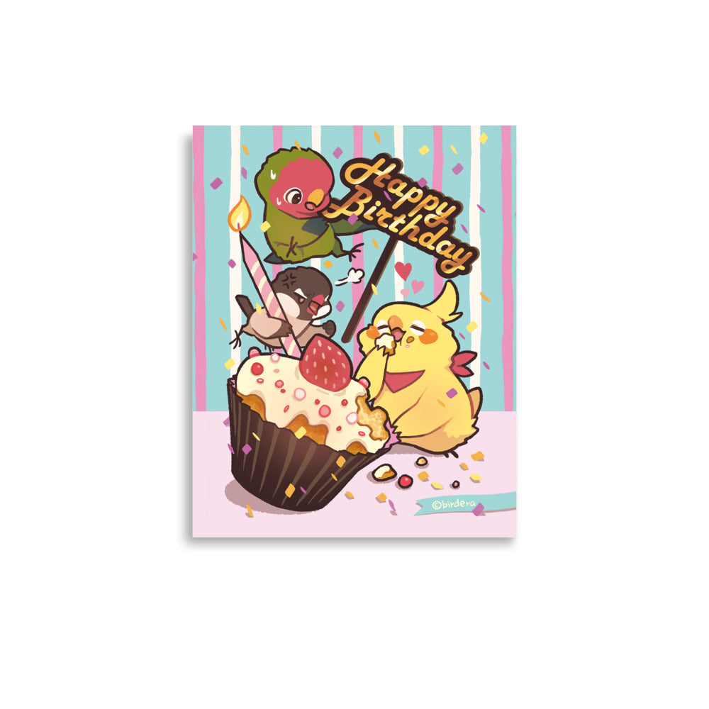 Carte d'anniversaire - Impression d'art, BIRD ERA