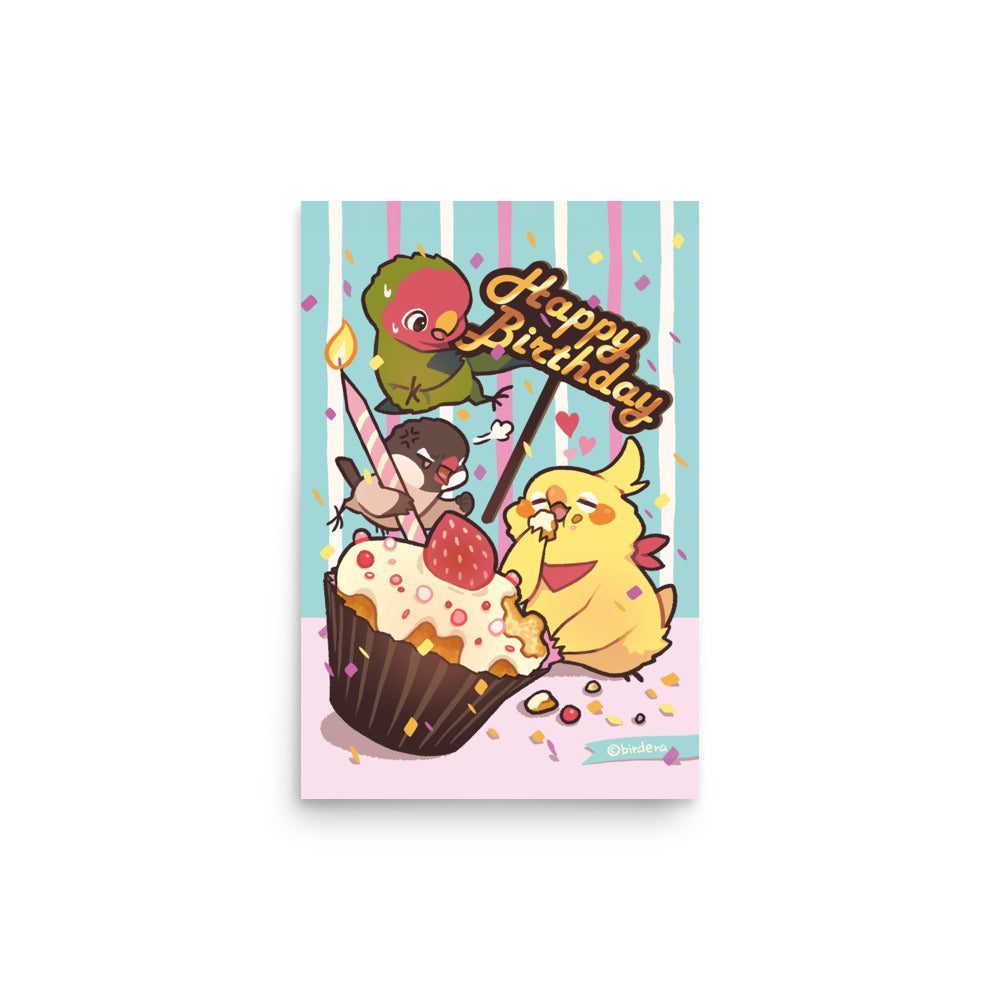 Carte d'anniversaire - Impression d'art, BIRD ERA