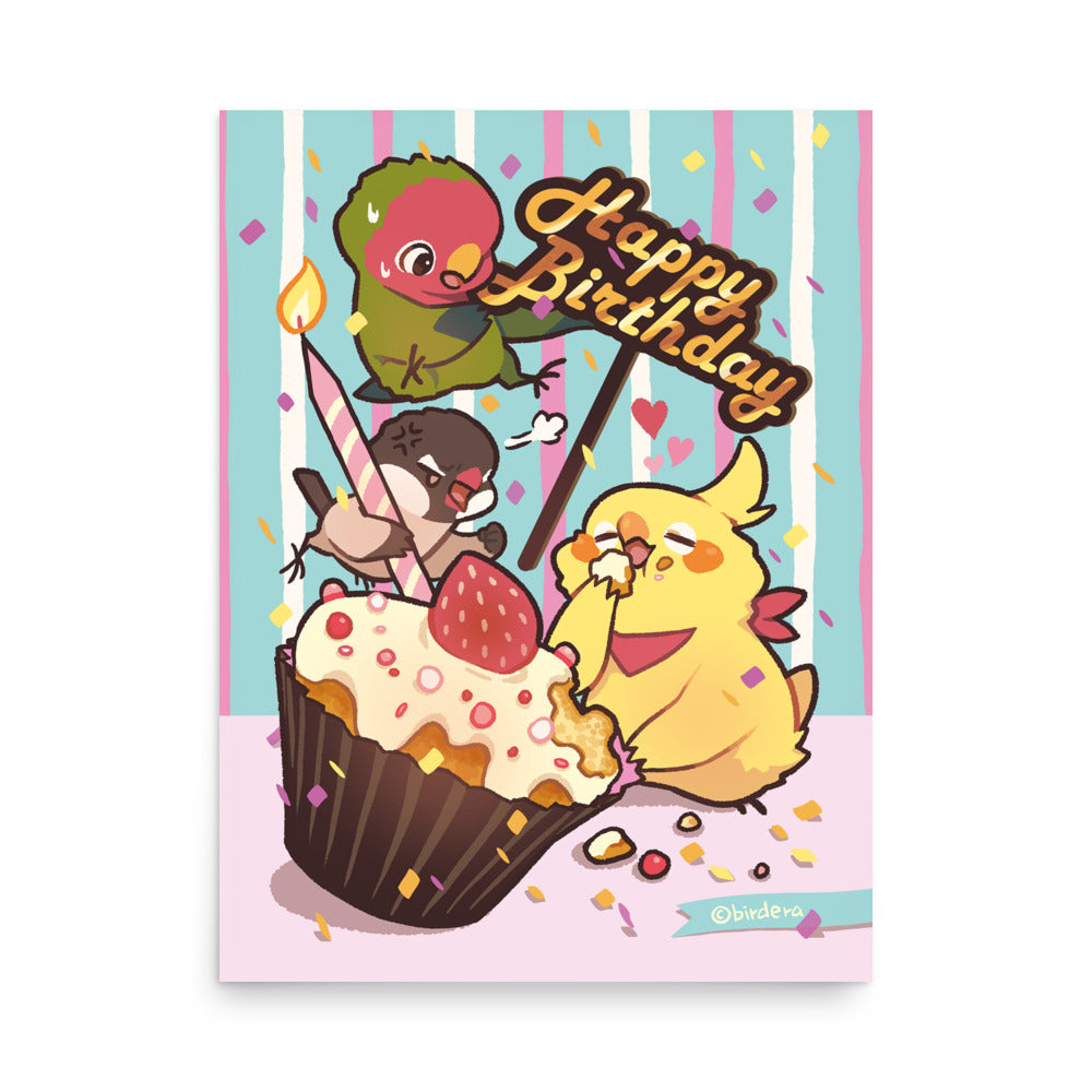 Carte d'anniversaire - Impression d'art, BIRD ERA
