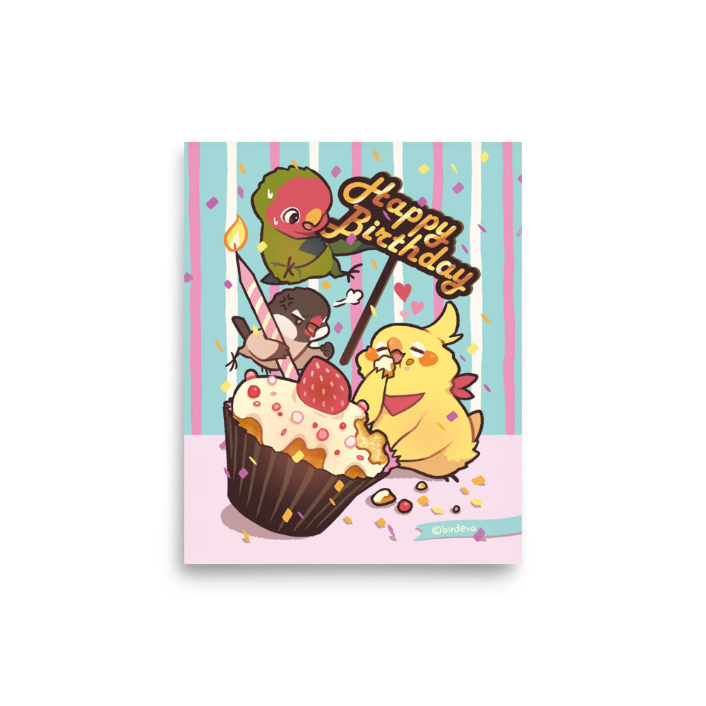 Carte d'anniversaire - Impression d'art, BIRD ERA