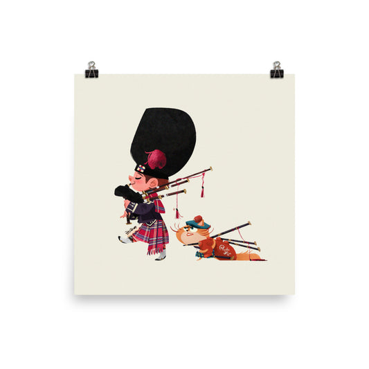 Garçon écossais - Impression d'art, Paula Hsu