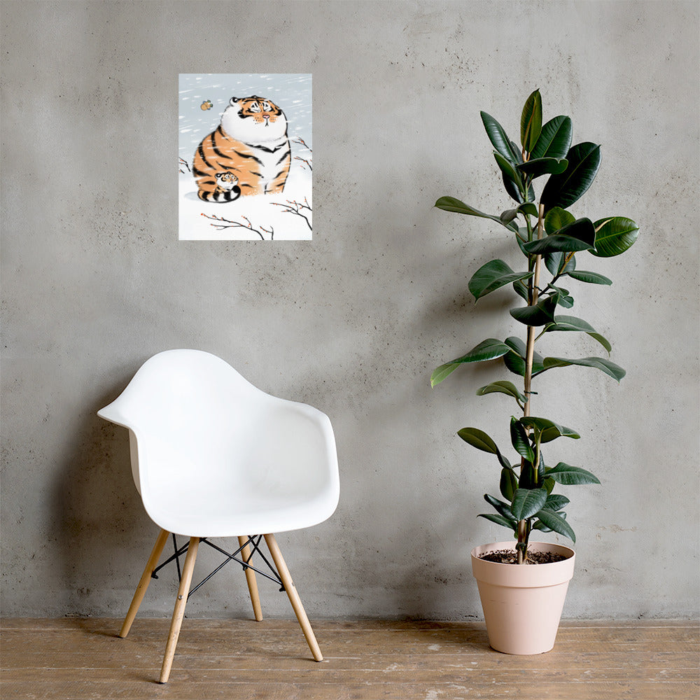 Début de l'hiver - Affiche d'art par Bu2ma