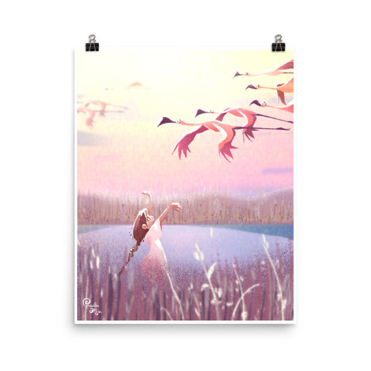 Flamant rose - Impression d'art, Paula Hsu