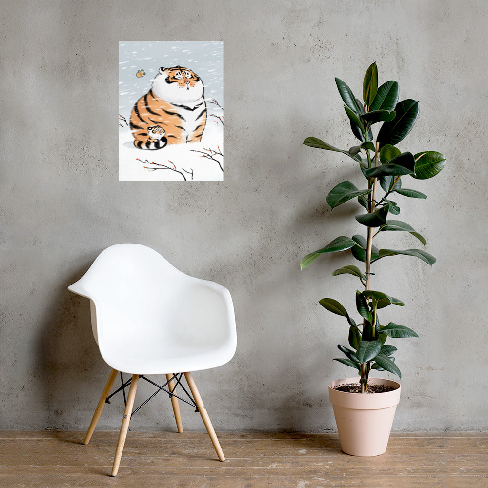 Début de l'hiver - Affiche d'art par Bu2ma