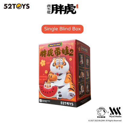 Fat Tiger Pang Hu & Baby Series 2, Random Blind Box, 6 Designs, Bu2ma x 52Toys