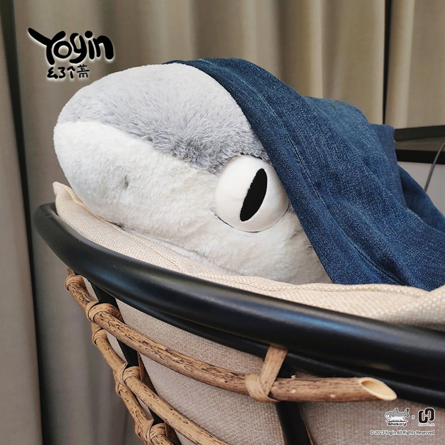 Yogin | Sharkitty Plushie - Grey 50cm