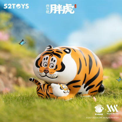 Fat Tiger Pang Hu &amp; Baby Série 2, boîte aveugle aléatoire, 6 modèles, Bu2ma x 52Toys