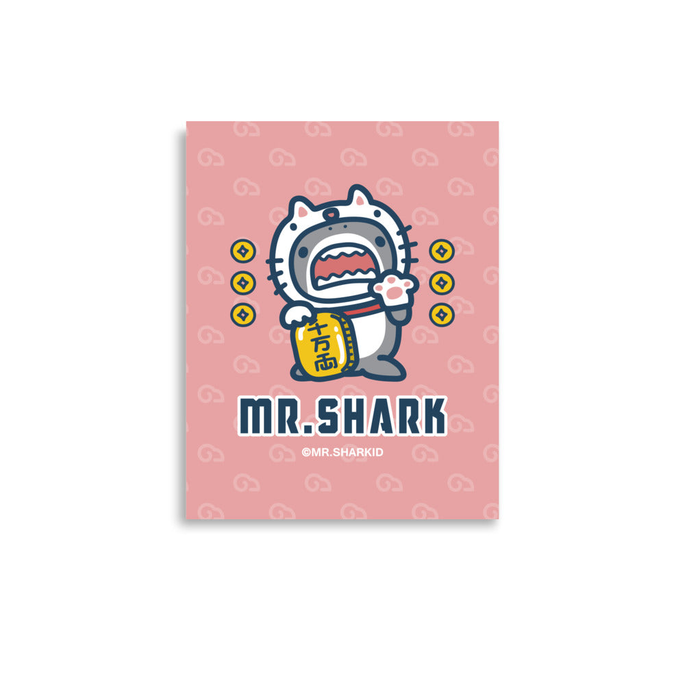 Maneki-Shark - Art Print, Mr.Shark