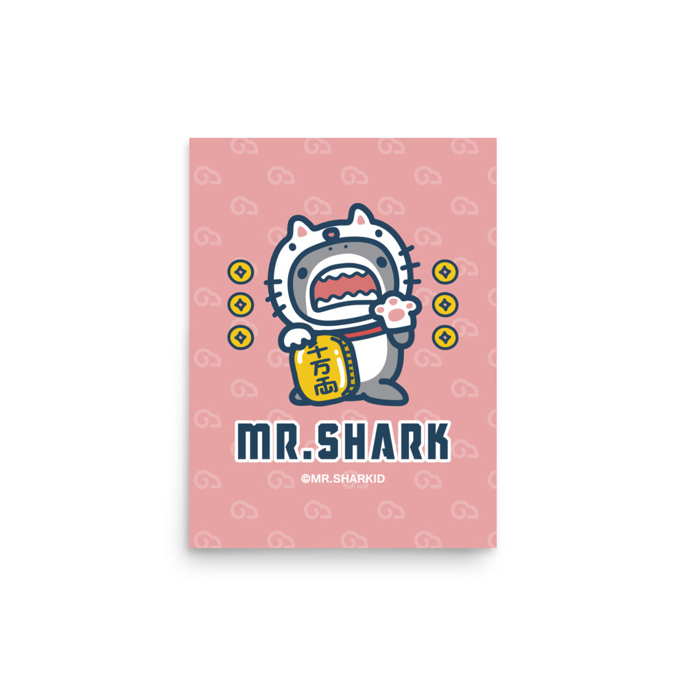 Maneki-Shark - Art Print, Mr.Shark