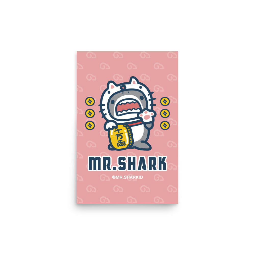 Maneki-Shark - Art Print, Mr.Shark