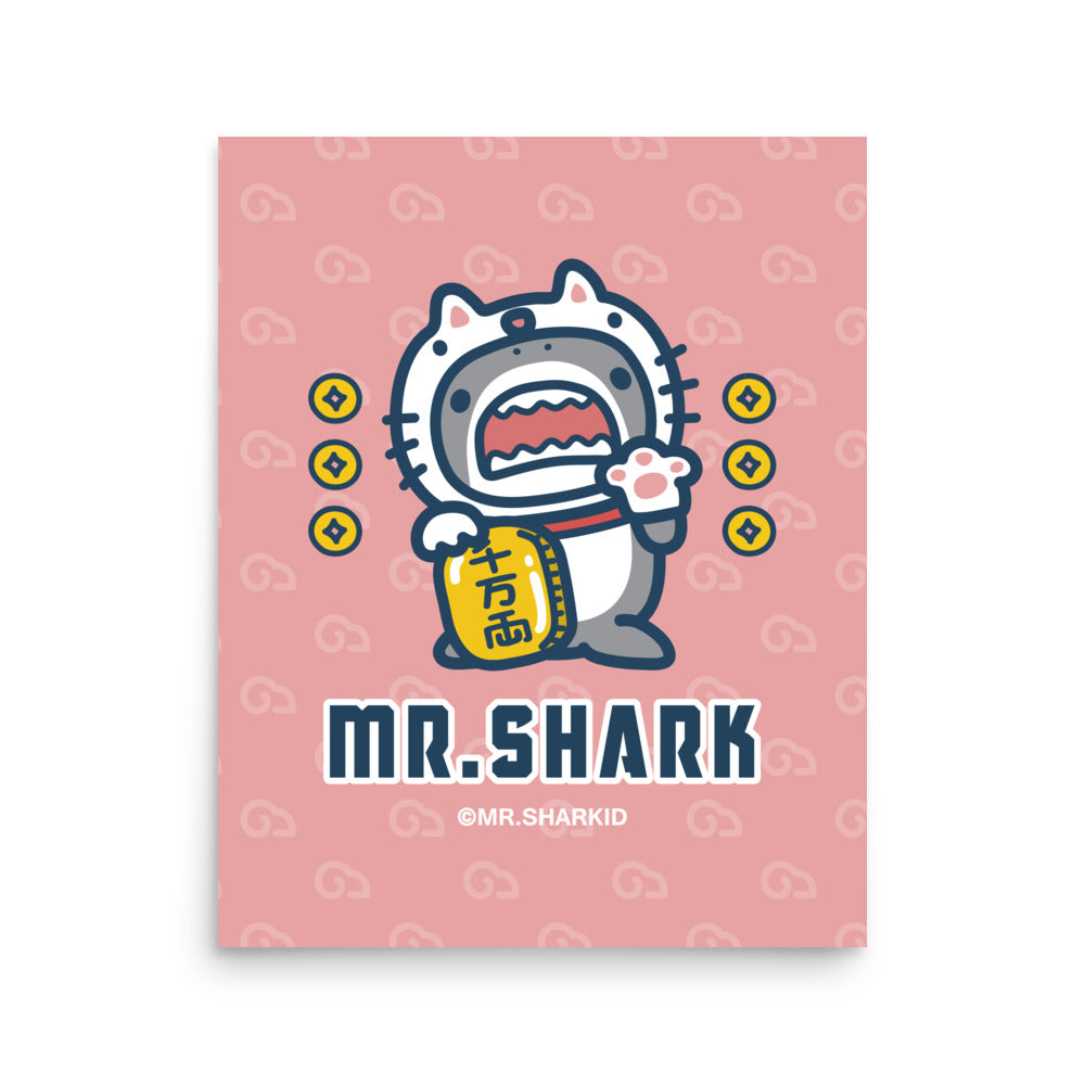 Maneki-Shark - Art Print, Mr.Shark