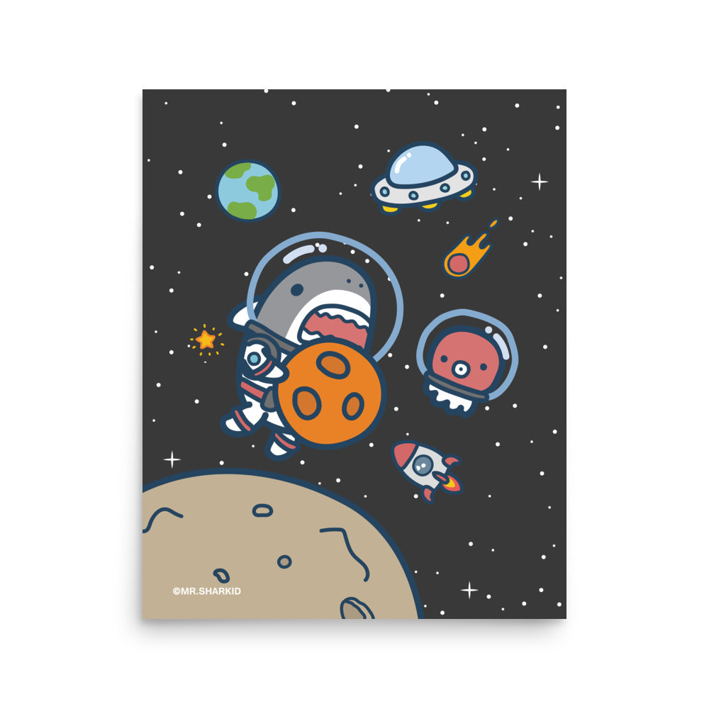 Space - Art Print, Mr.Shark