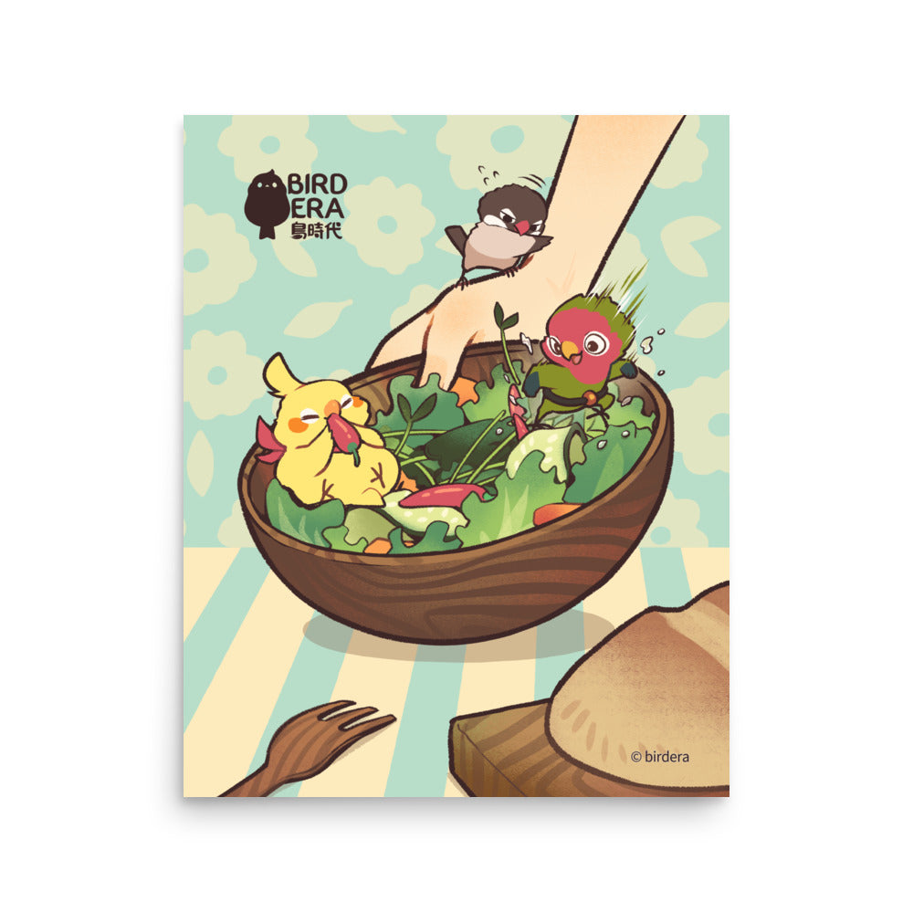 Salad - Art Print, BIRD ERA