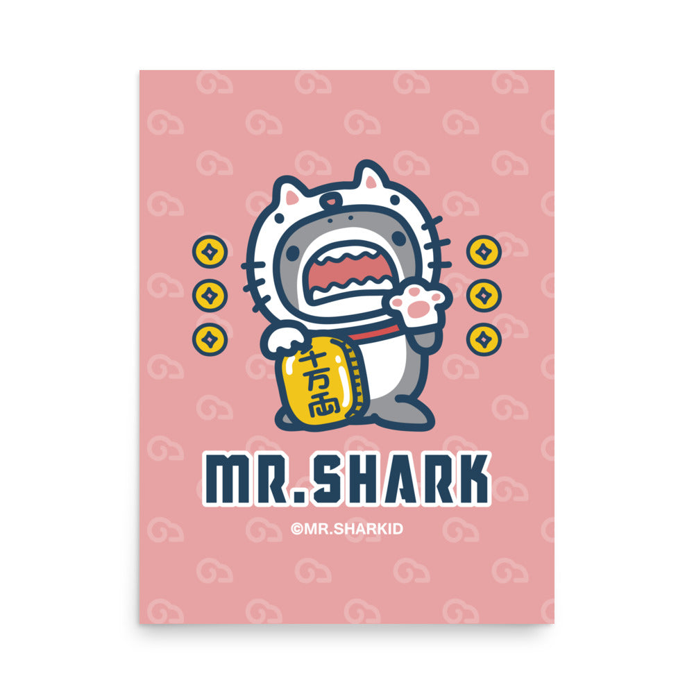 Maneki-Shark - Art Print, Mr.Shark