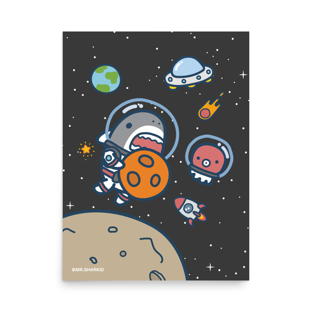 Space - Art Print, Mr.Shark