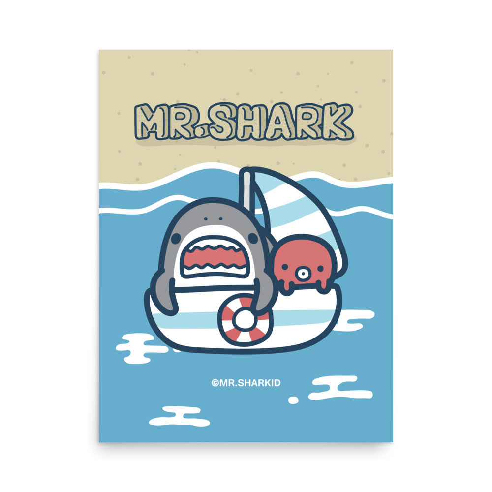 Summer - Art Print, Mr.Shark