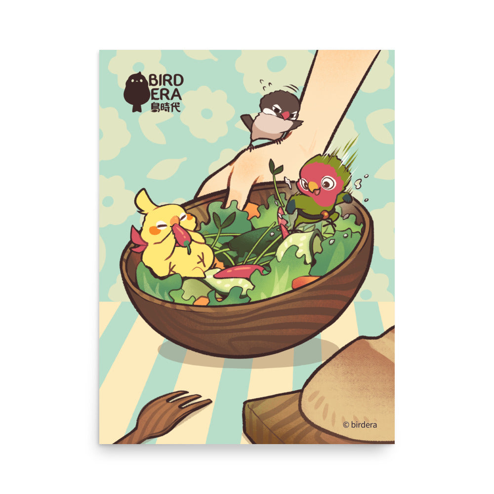 Salad - Art Print, BIRD ERA