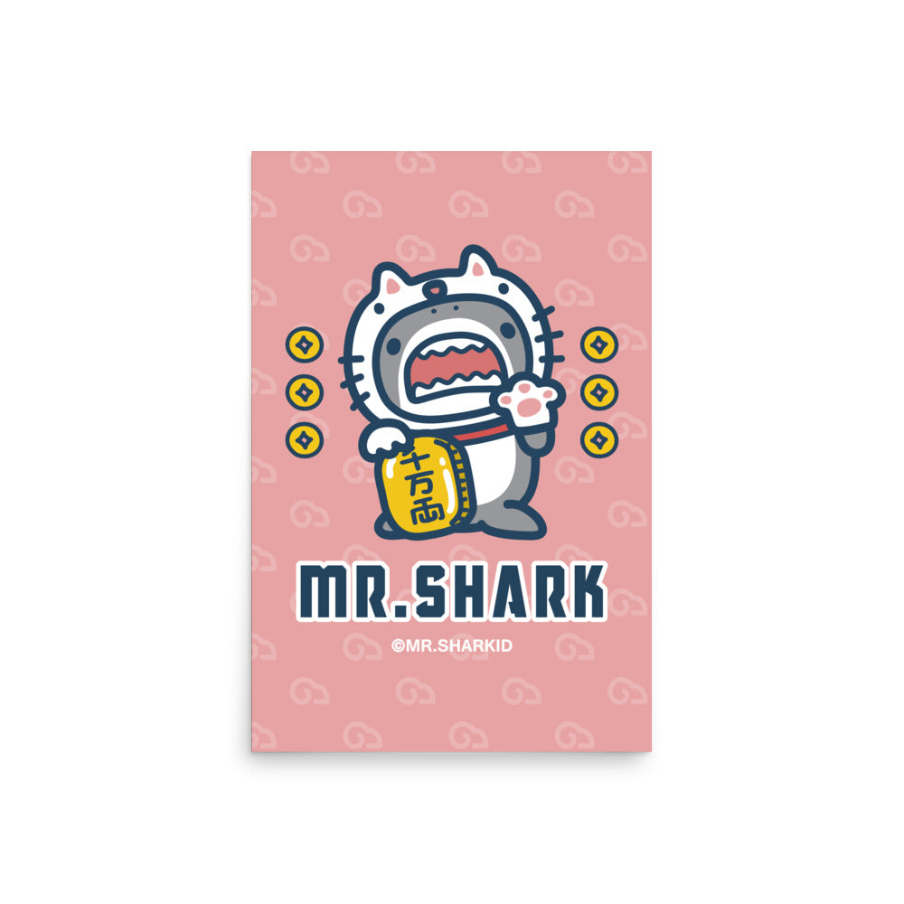 Maneki-Shark - Art Print, Mr.Shark