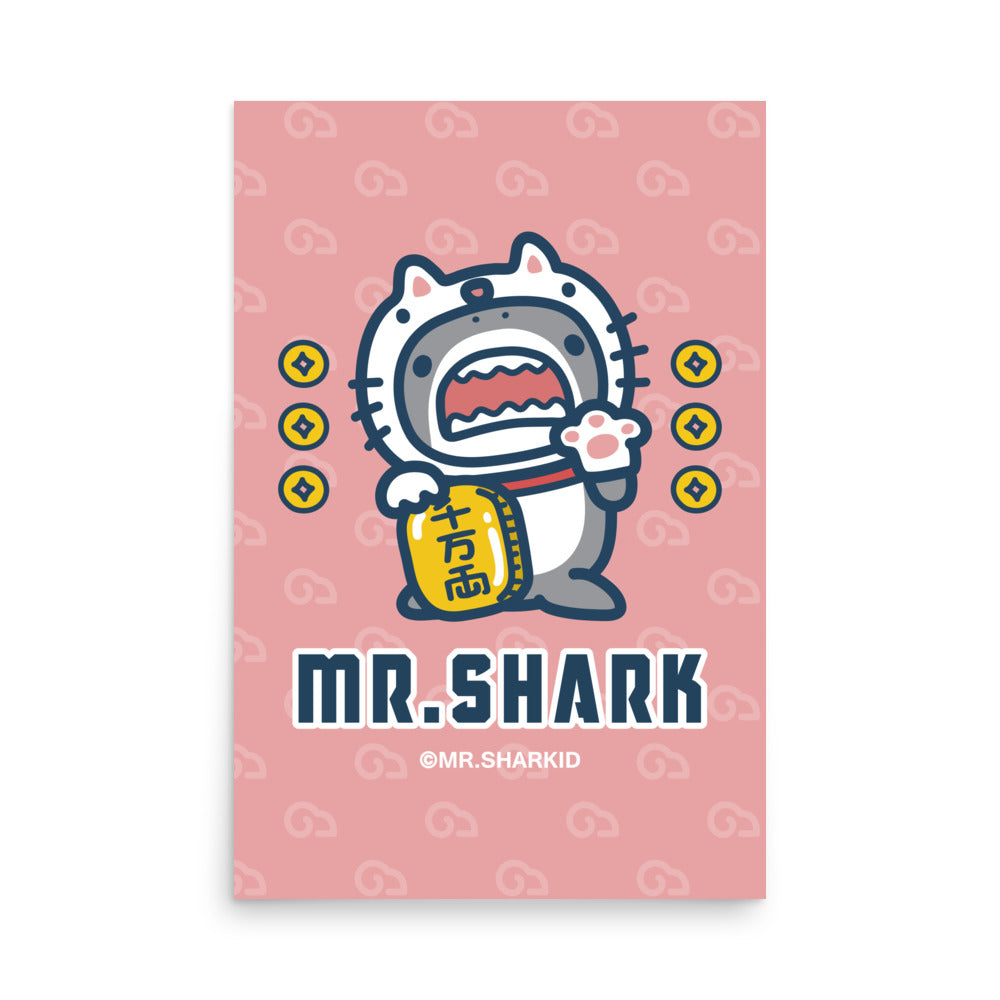 Maneki-Shark - Art Print, Mr.Shark