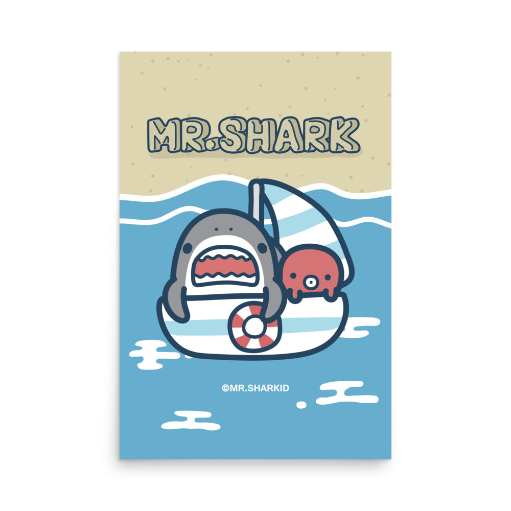 Summer - Art Print, Mr.Shark