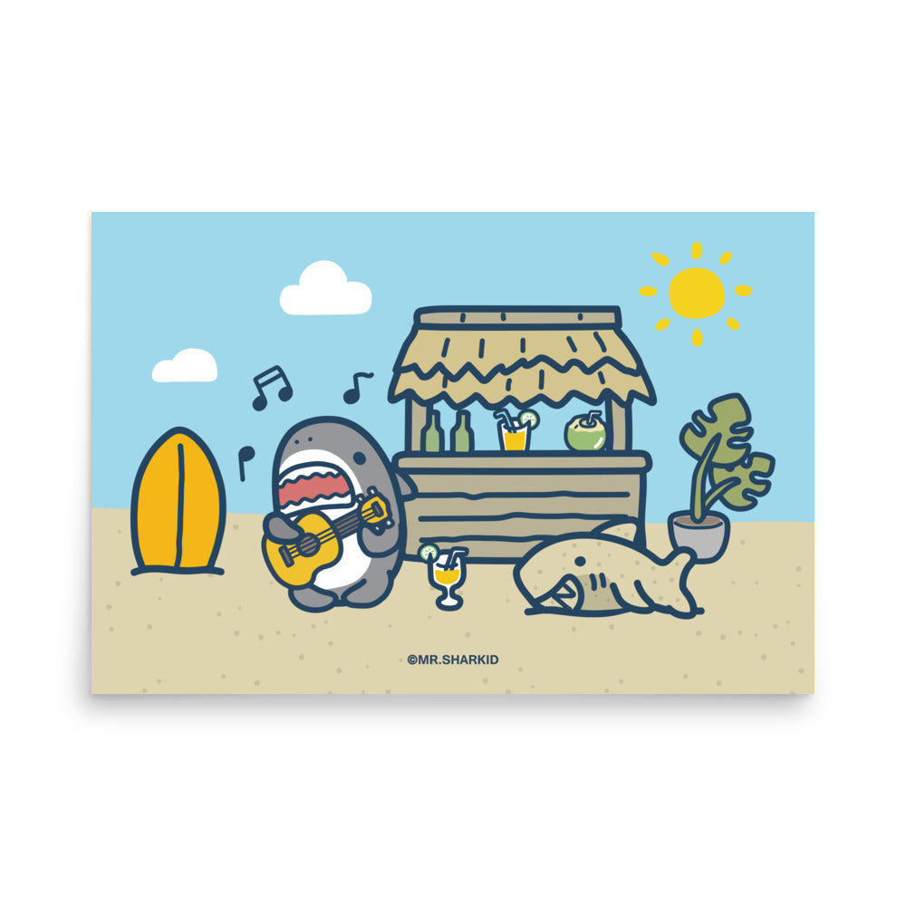 Beach - Art Print, Mr.Shark