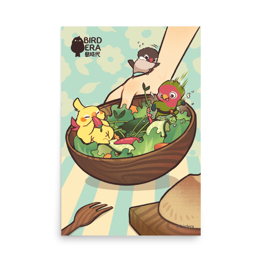 Salad - Art Print, BIRD ERA