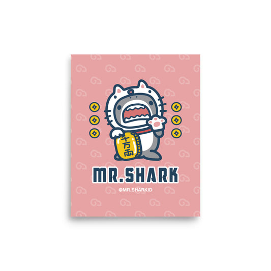 Maneki-Shark - Art Print, Mr.Shark