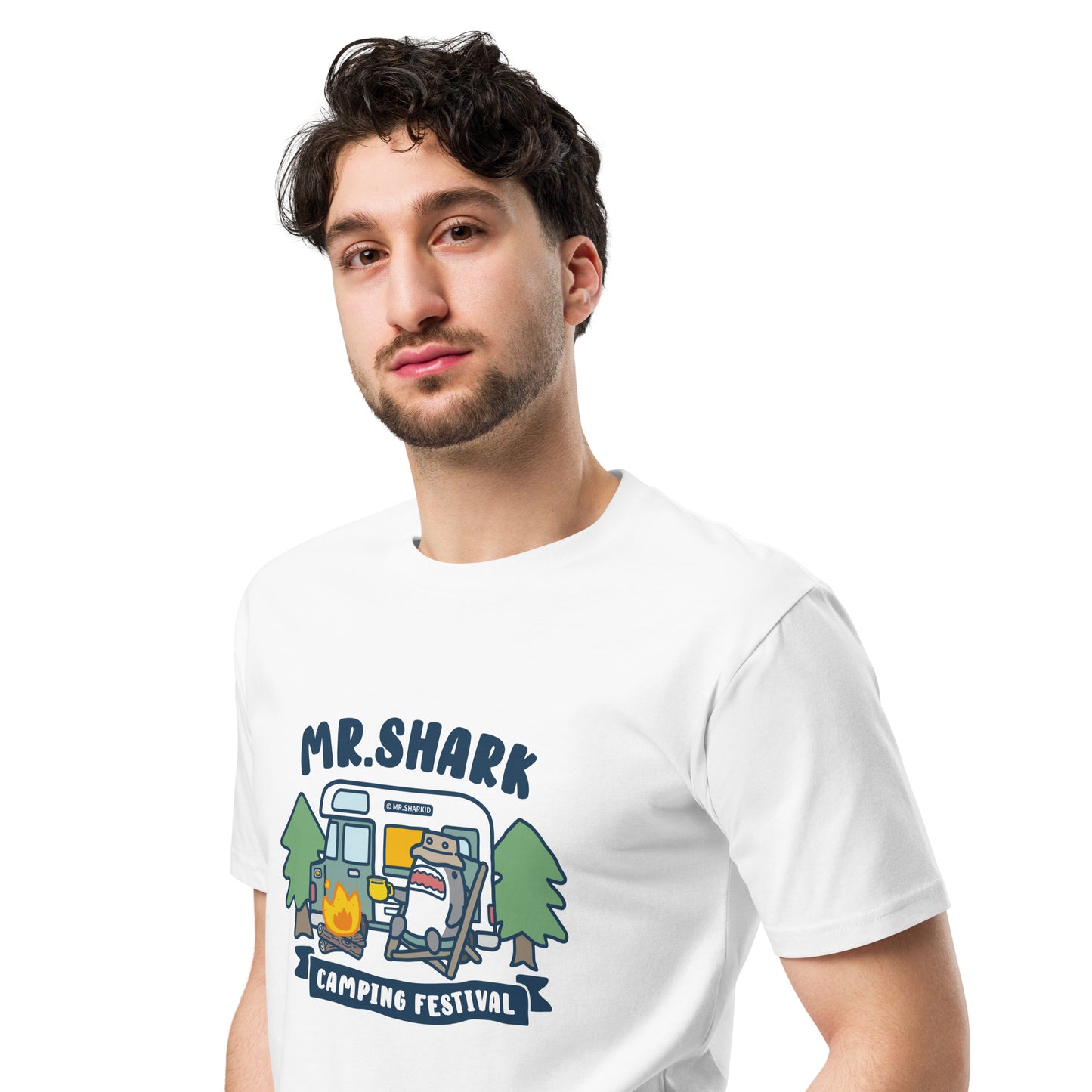 Camping Festival - T-Shirt, Mr.Shark (Printful)