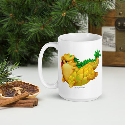 Pineapple Dragon - Mug, JayRockArtist (Printful)