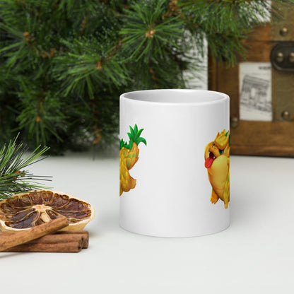 Pineapple Dragon - Mug, JayRockArtist (Printful)