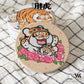 Fat Tiger Ceramic Coaster, 6 Styles, Bu2ma