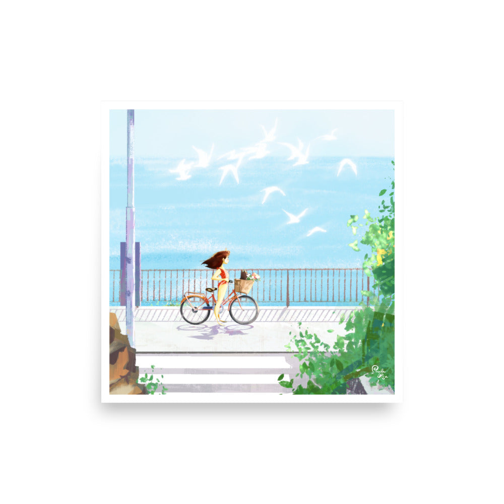 Seaside - Art Print, Paula Hsu