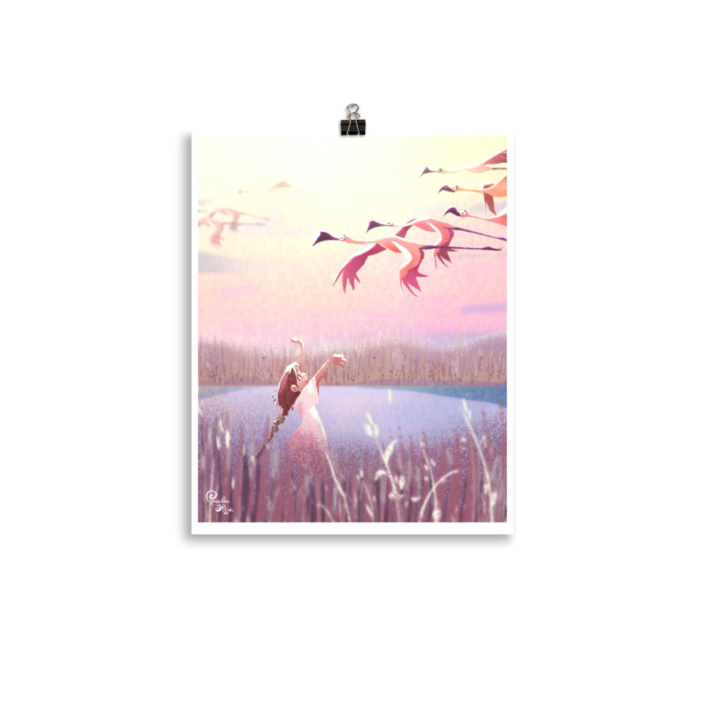 Flamingo - Art Print, Paula Hsu