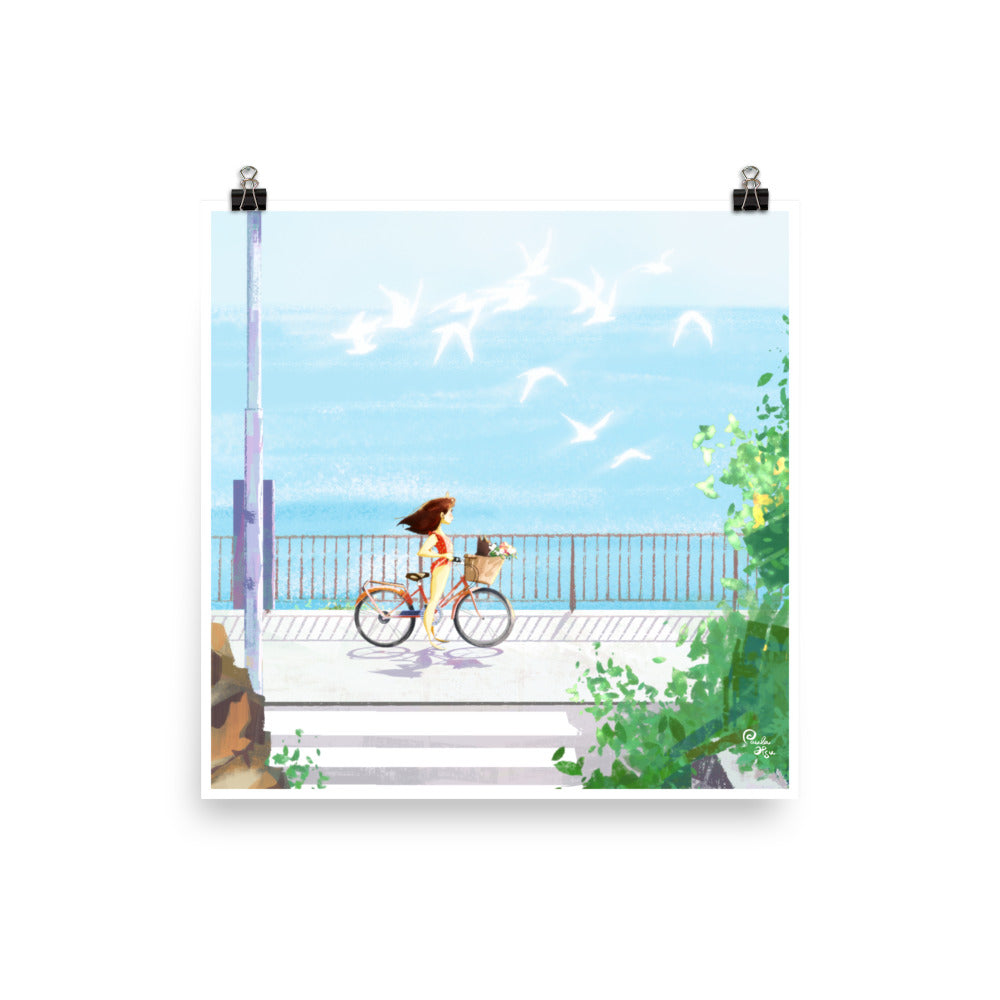 Seaside - Art Print, Paula Hsu