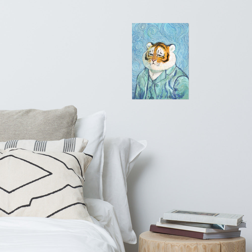 Self-Portrait of Tiger - Art Print