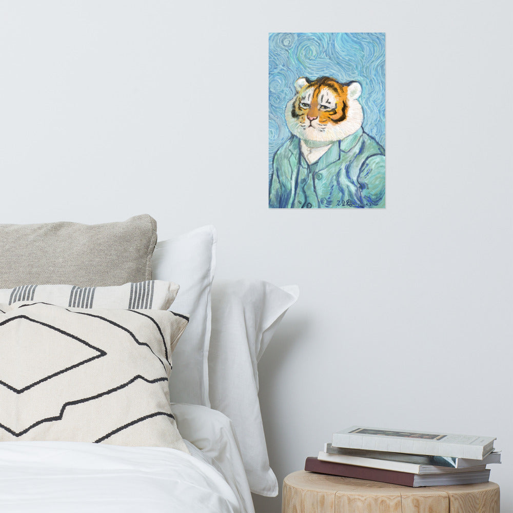 Self-Portrait of Tiger - Art Print