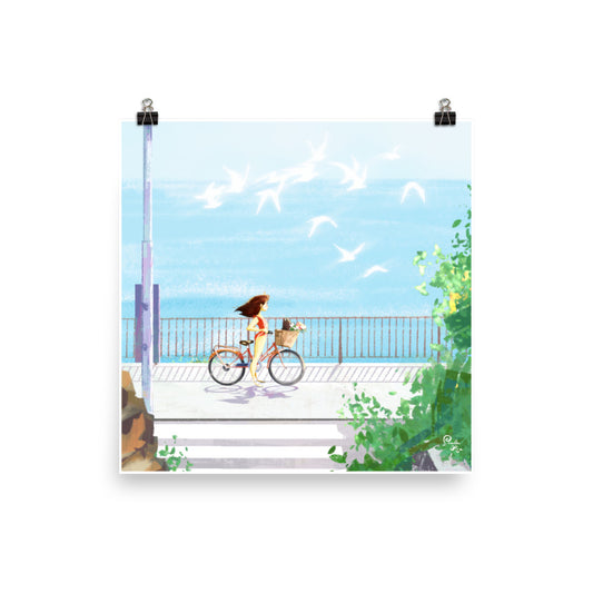 Seaside - Art Print, Paula Hsu