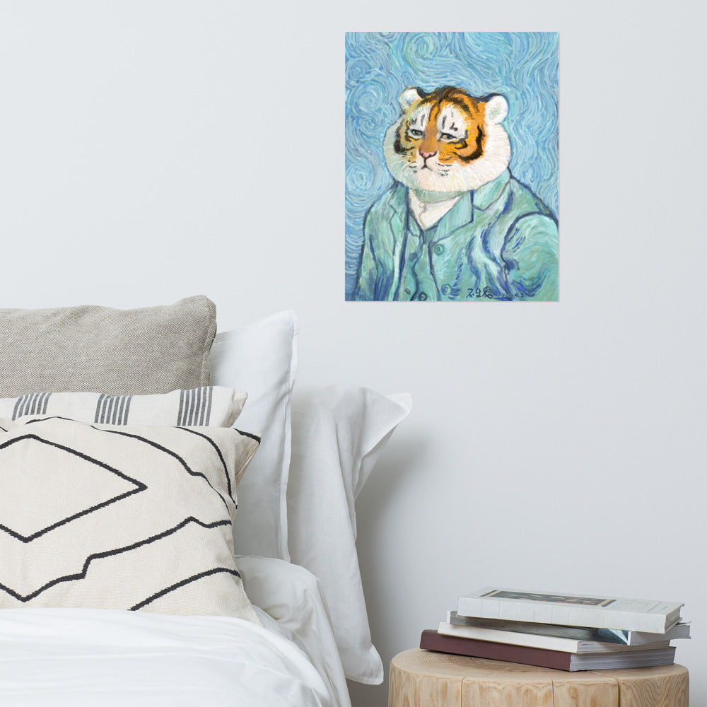 Self-Portrait of Tiger - Art Print