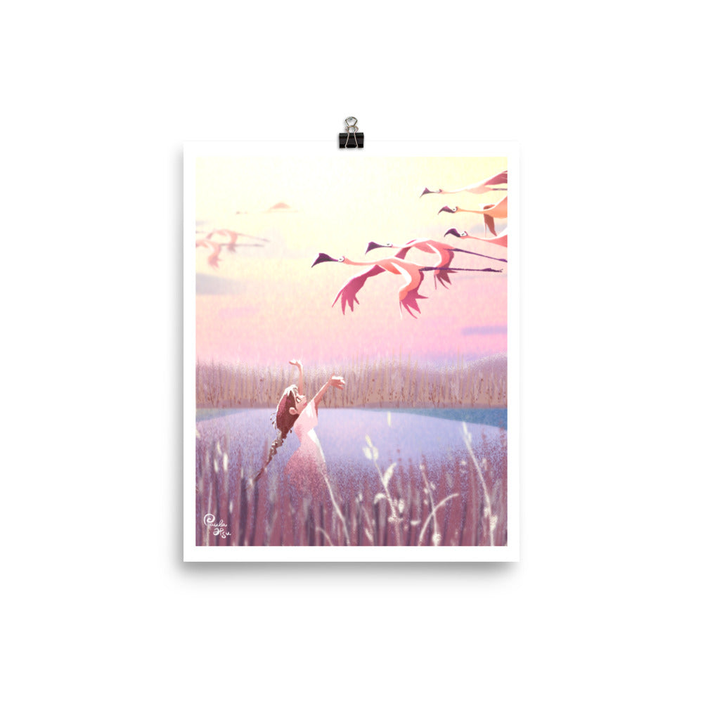 Flamingo - Art Print, Paula Hsu